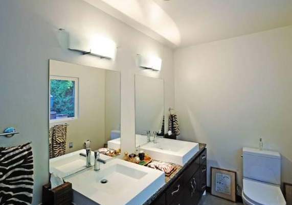 A bathroom inside Estella Warren's Beverly Hills...