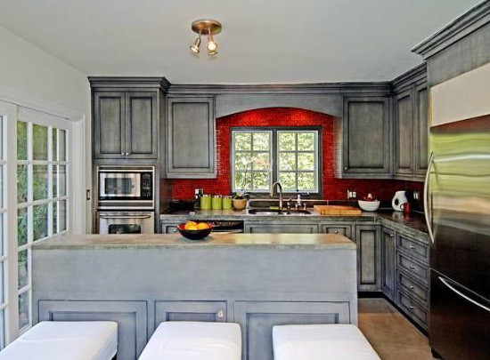 The kitchen inside Estella Warren's Beverly...