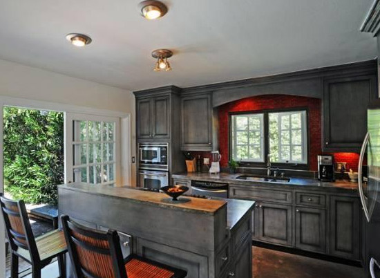 The kitchen inside Estella Warren's Beverly...