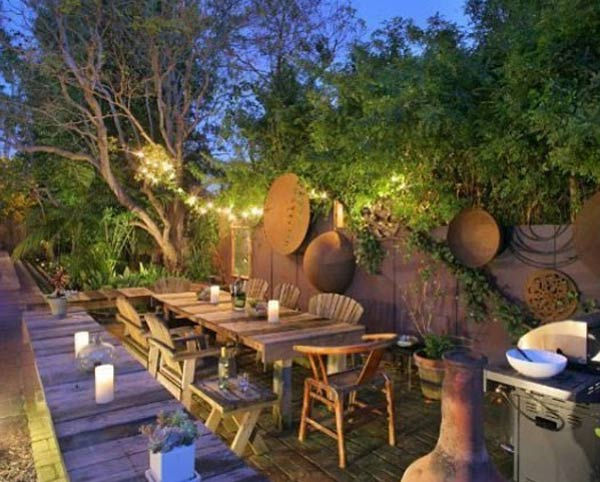 The outdoor patio and dining area at Olivia...