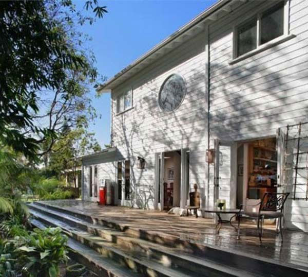 A view of the porch on Olivia Wilde's 3-bedroom...