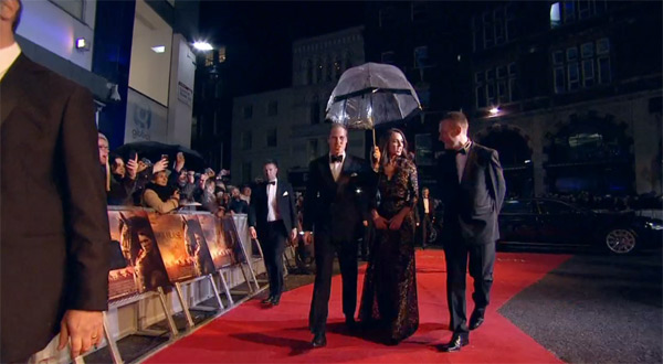 The Duke and Duchess of Cambridge arrive for the UK Premiere of 'War Horse' in aid of The Foundation of Prince William and Prince Harry, at a central London cinema on Sunday, Jan. 8, 2012.