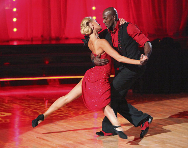 Football star Donald Driver and his partner Peta...