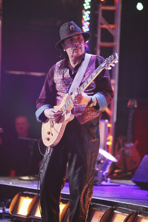 Santana performed with the dance troupe on week...