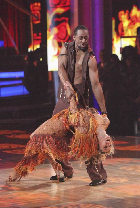 Jaleel White, who played Steve Urkel on 'Family Matters,' and his partner Kym Johnson received 24 out of 30 points from the judges for their Salsa on week five of 'Dancing With The Stars,' which aired on April 16, 2012.