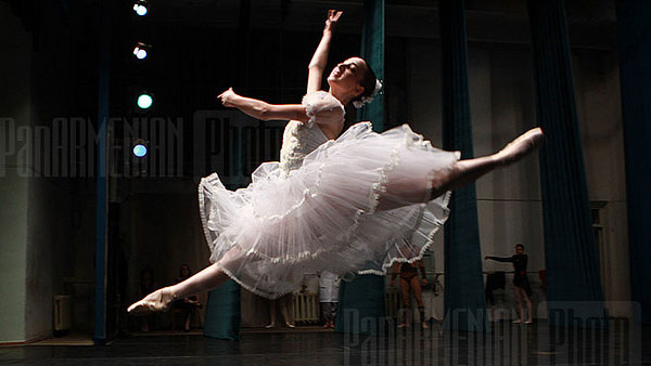 A photo of a ballet concert in Yerevan, Armenia...