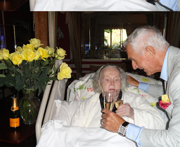 Zsa Zsa Gabor, 94, is seen with husband Frederic...