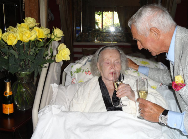 Zsa Zsa Gabor, 94, is seen with husband Frederic...
