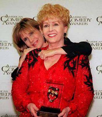 Debbie Reynolds (front) pictured with her...