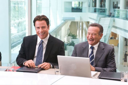 John Travolta (left) in a scene from Old Dogs. - Provided courtesy of Walt Disney Pictures / Tapestry Films John Travolta (left) in a scene from Old Dogs. - Provided courtesy of Walt Disney Pictures / Tapestry Films