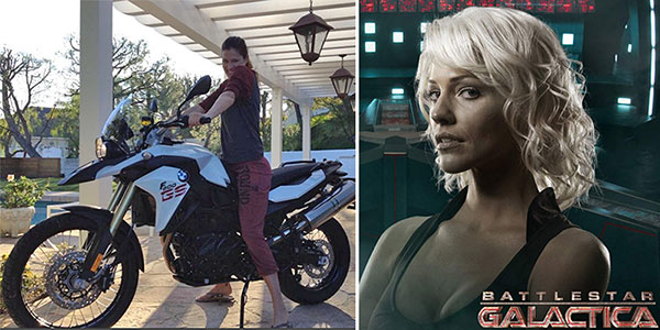 Tricia Helfer appears in a Twitter photo on Dec....