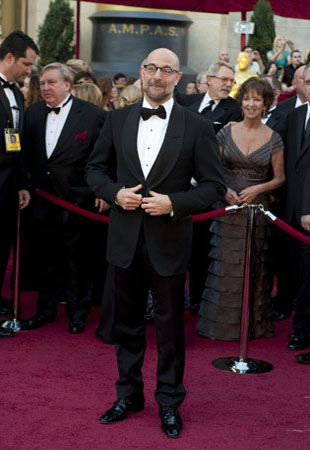 Stanley Tucci on the red carpet, 2010.