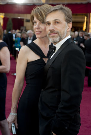 Christoph Waltz and Judith Holste on the red...