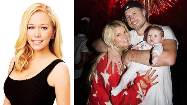 Kendra Wilkinson appears in a promotional photo for her E! show, Kendra. / Jessica Simpson, her fiance Eric Johnson and their daughter Maxwell Drew appear in a photo posted on the singers official Twitter page on July 5, 2012. - Provided courtesy of Andrew Eccles/E! Entertainment / Twitter.com/JessicaSimpson Kendra Wilkinson appears in a promotional photo for her E! show, Kendra. / Jessica Simpson, her fiance Eric Johnson and their daughter Maxwell Drew appear in a photo posted on the singers official Twitter page on July 5, 2012. - Provided courtesy of Andrew Eccles/E! Entertainment / Twitter.com/JessicaSimpson