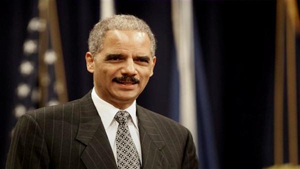 Attorney General Eric Holder makes remarks commemorating African American History Month, Wednesday, Feb. 18, 2009, during a ceremony at the Justice Department in Washington. (AP Photo/Lawrence Jackson)