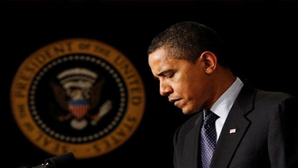 President Barack Obama pauses as he speaks at the Fiscal Responsibility Summit, Monday, Feb. 23, 2009, in the Old Executive Office Building at the White House in Washington. (AP Photo/Pablo Martinez Monsivais)