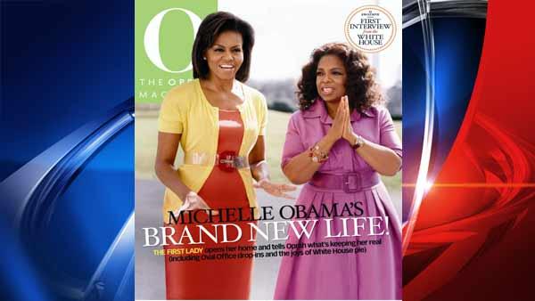 In this magazine cover image released by O, The Oprah Magazine, first lady Michelle Obama, left, is shown with Oprah Winfrey on the April 2009 cover O, The Oprah Magazine, available on newsstands March 17, 2009. (AP Photo/O, The Oprah Magazine)