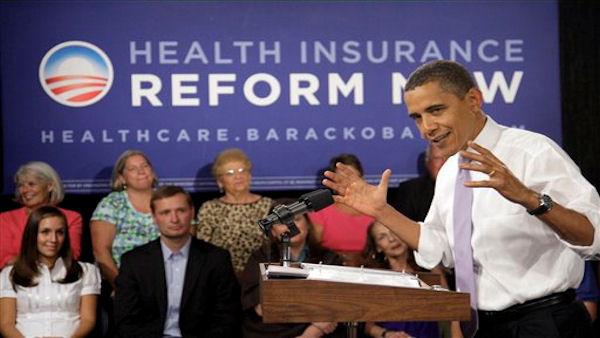 President Barack Obama speaks during the Organizing for America National Health Care Forum, Thursday, Aug. 20, 2009, at the Democratic National Headquarters in Washington. (AP Photo/Alex Brandon)