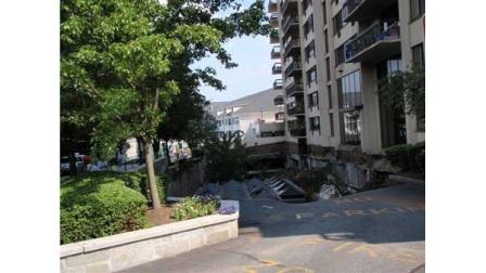 Garage collapse in Hackensack, New Jersey