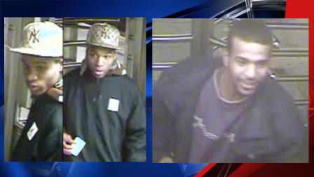 Photos of two of the suspects wanted in a string of robberies in Manhattan.