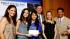 ABC7s Michelle Charlesworth, far left, and Bill...