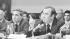 New York Gov. Hugh L. Carey, right, press...