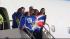 The New York Giants arrived home after winning Super Bowl 46 to a crowd of people at Newark Airport and at the Giants complex in East Rutherford, N.J.