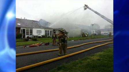 Massive fire in Old Bridge, New Jersey