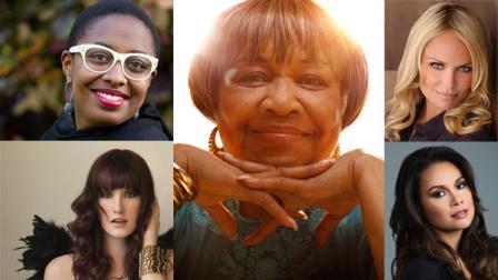 The lineup of the 2013 American Songbook series at Lincoln Center will include (from top left, clockwise): Cecile McLorin Salvant, Mavis Staples, Kristin Chenoweth, Lea Salonga and Ingrid Michaelson.