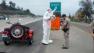 easter bunny pulled over on california highway