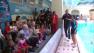 olympic swimmer teaches children how to swim