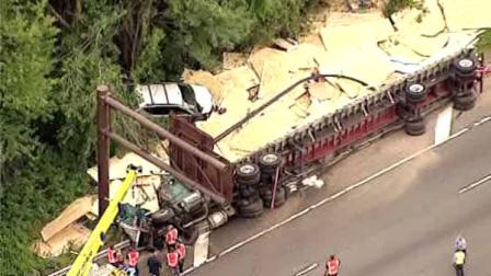 lie overturned truck accident long island