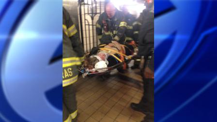 woman hit by subway