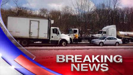 NY Thruway traffic backed up