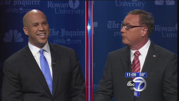 Booker, Lonegan meet in NJ Senate Debate