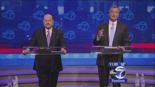 NYC mayoral candidates meet in first debate