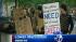 Protesters gather for