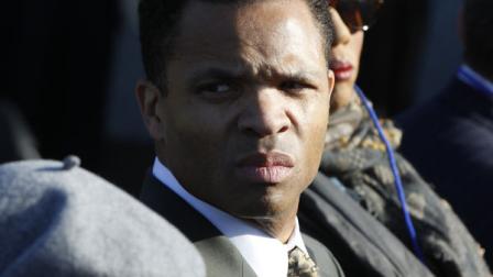 (FILE) Rep. Jesse Jackson, Jr., D-Ill., is pictured before President Barack Obama speaks during the dedication of the Martin Luther King Jr. Memorial in Washington, Sunday, Oct. 16, 2011.
