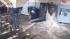 Flood waters rush in to the Hoboken PATH station through an elevator shaft during hurricane Sandy, on Monday, Oct. 29, 2012.