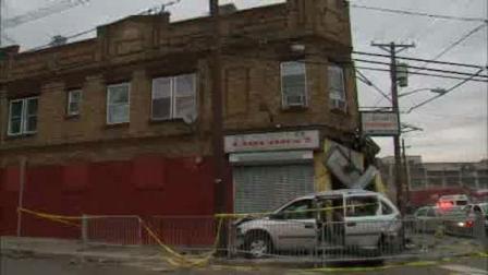 The driver of a car stolen in Elizabeth crashed into a liquor store in Newark.
