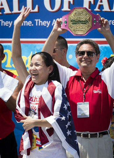Five-time reigning champion Joey Chestnut...