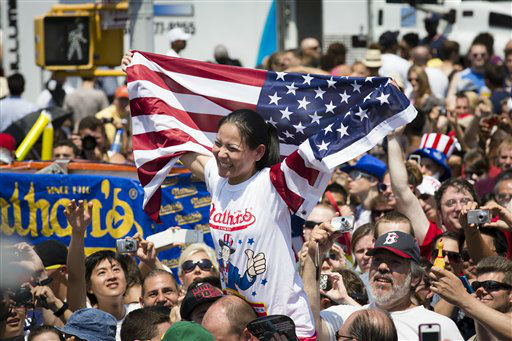 Five-time reigning champion Joey Chestnut...
