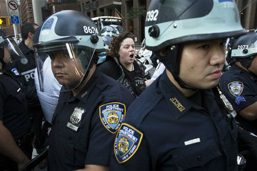 Protesters mark one year of Occupy Wall Street