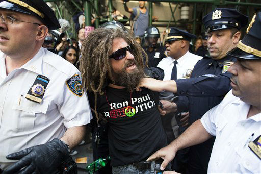 Protesters mark one year of Occupy Wall Street