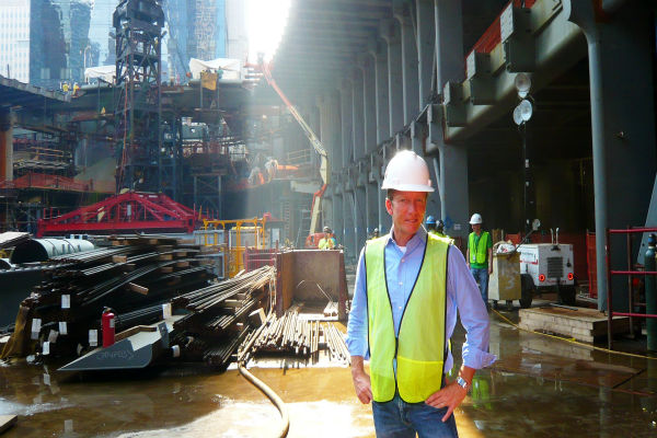 A look at Four World Trade Center construction