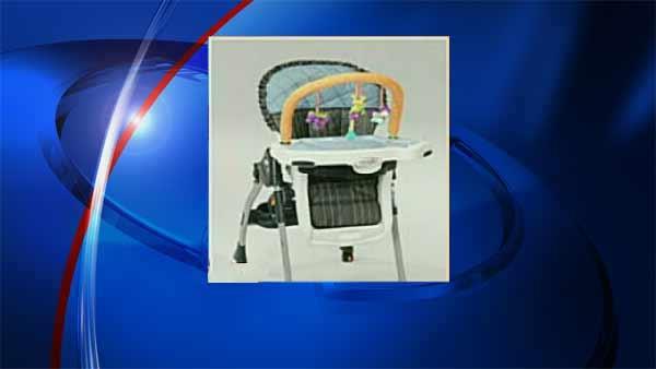 An Ohio company is recalling its baby high chairs after dozens of reported injuries.
