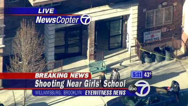 A shooting near a Jewish girls school in Brooklyn.