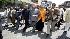 Rev. Al Sharpton, center, with supporters and...