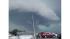 Storm clouds over Lindenhurst, NY on July 25,...