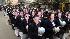 School children wear masks of U.S....